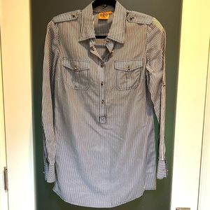 Tory Burch Navy and White tunic